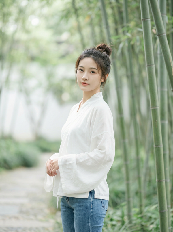 人兽视频演示-国风竹林意境视频拍摄教程